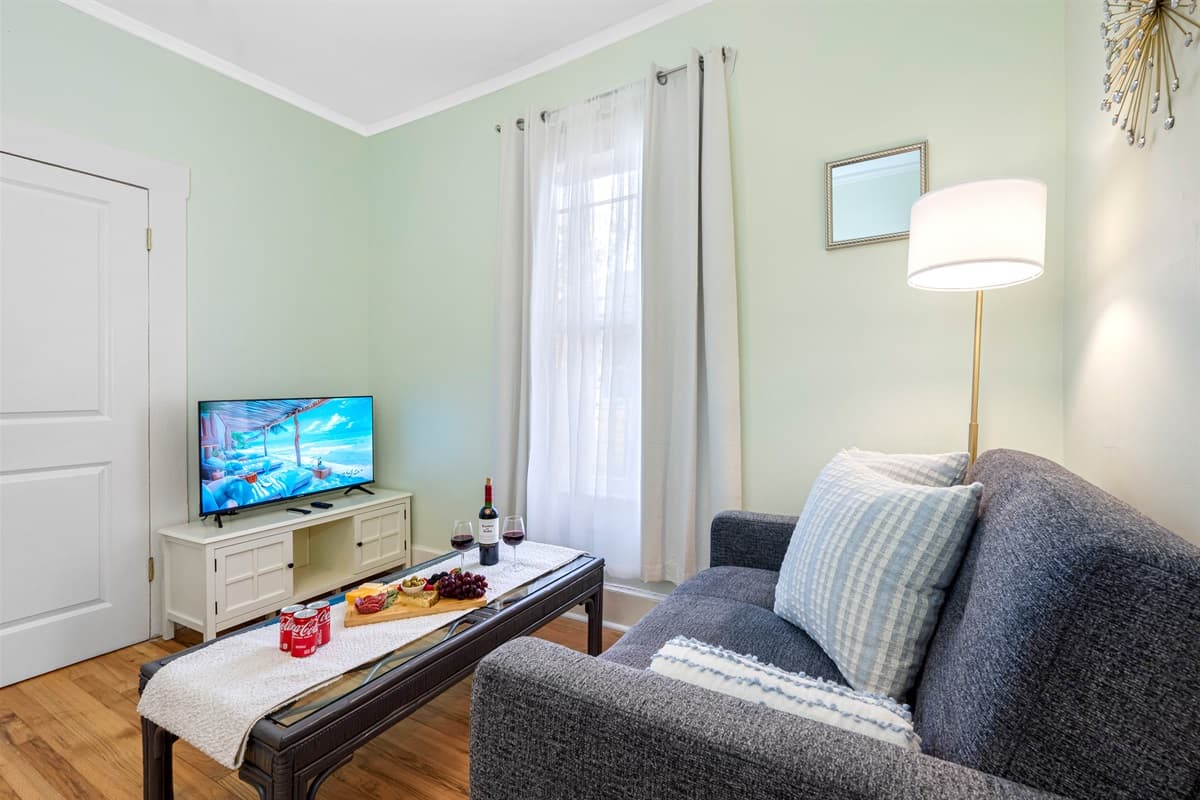 This versatile space is perfect for those who may need to catch up on work.