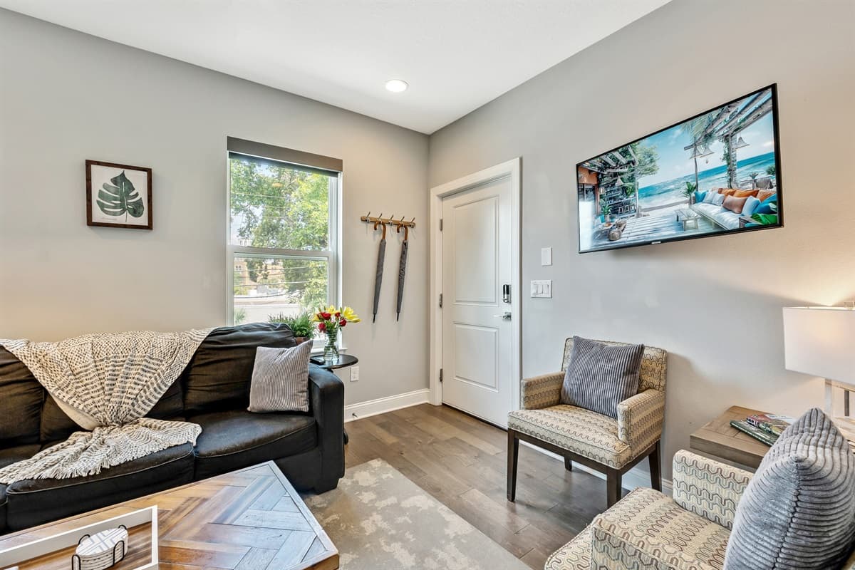 Tucked away for added privacy, this inviting space offers the perfect sanctuary to unwind and relax after a day of adventure.