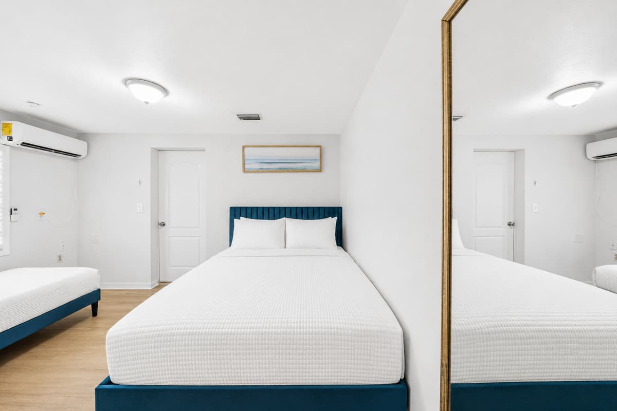 Enjoy the convenience of this unique two-room connected bedroom suite. The layout provides both privacy and easy access for families and groups.
