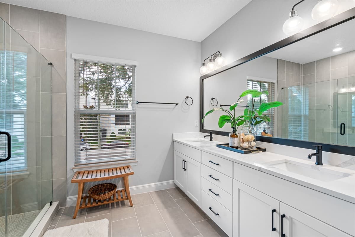 Thoughtfully designed to provide both functionality and beauty, with ample space for all your grooming needs.