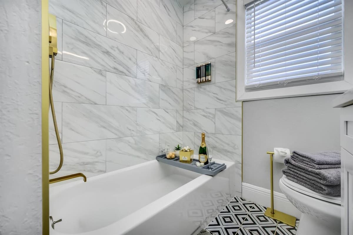 Indulge in a long and hot bath after a long day of travel and during your stay.