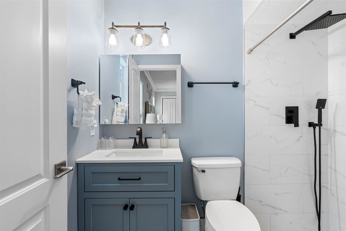 The master ensuite is meticulously maintained, ensuring a serene and spotless environment for your utmost relaxation.