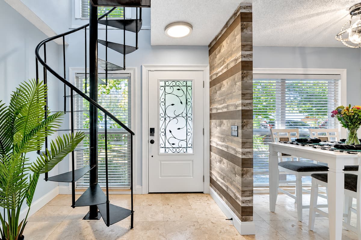 The entrance of the home.