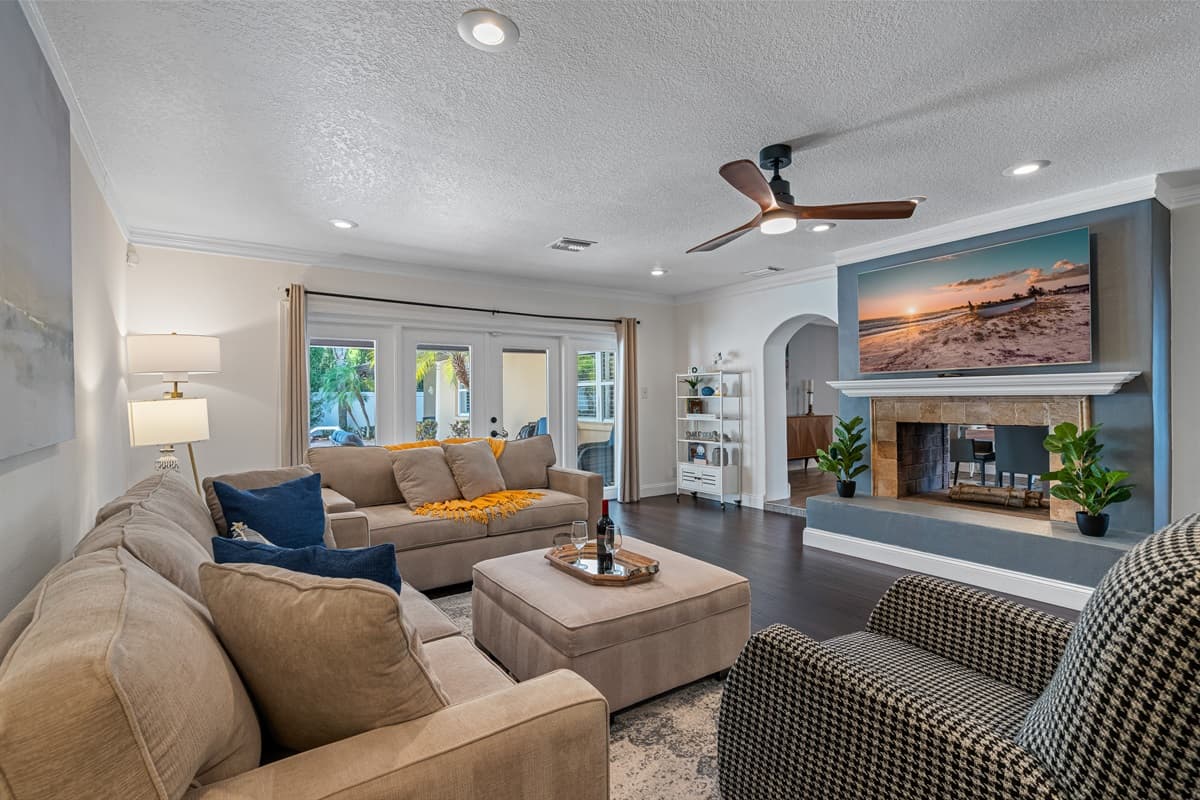 Unwind in style and indulge in comfort with our stunning living room.