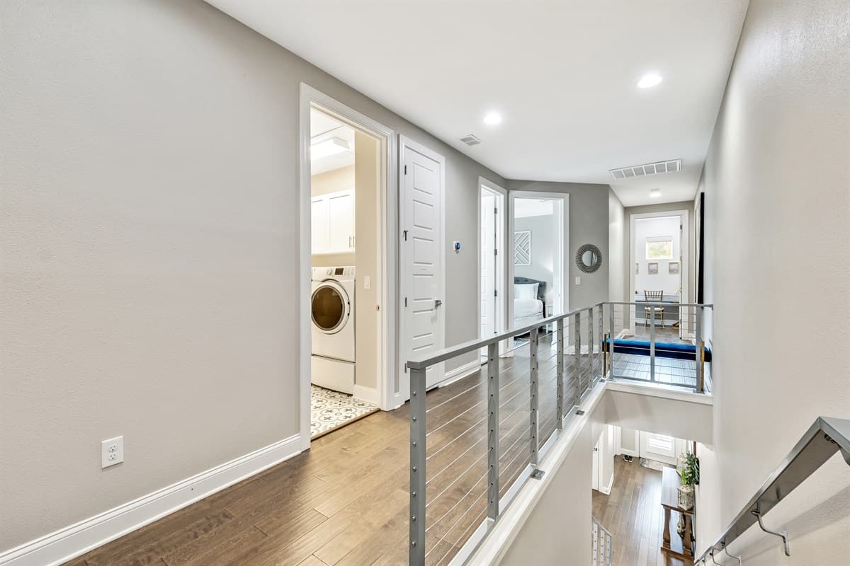 Hallway leading to the bedrooms