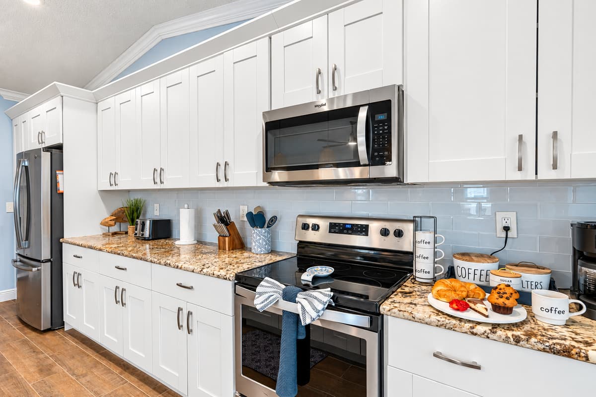 From the high-end stainless steel refrigerator and energy-efficient dishwasher to the professional-grade oven and induction cooktop.