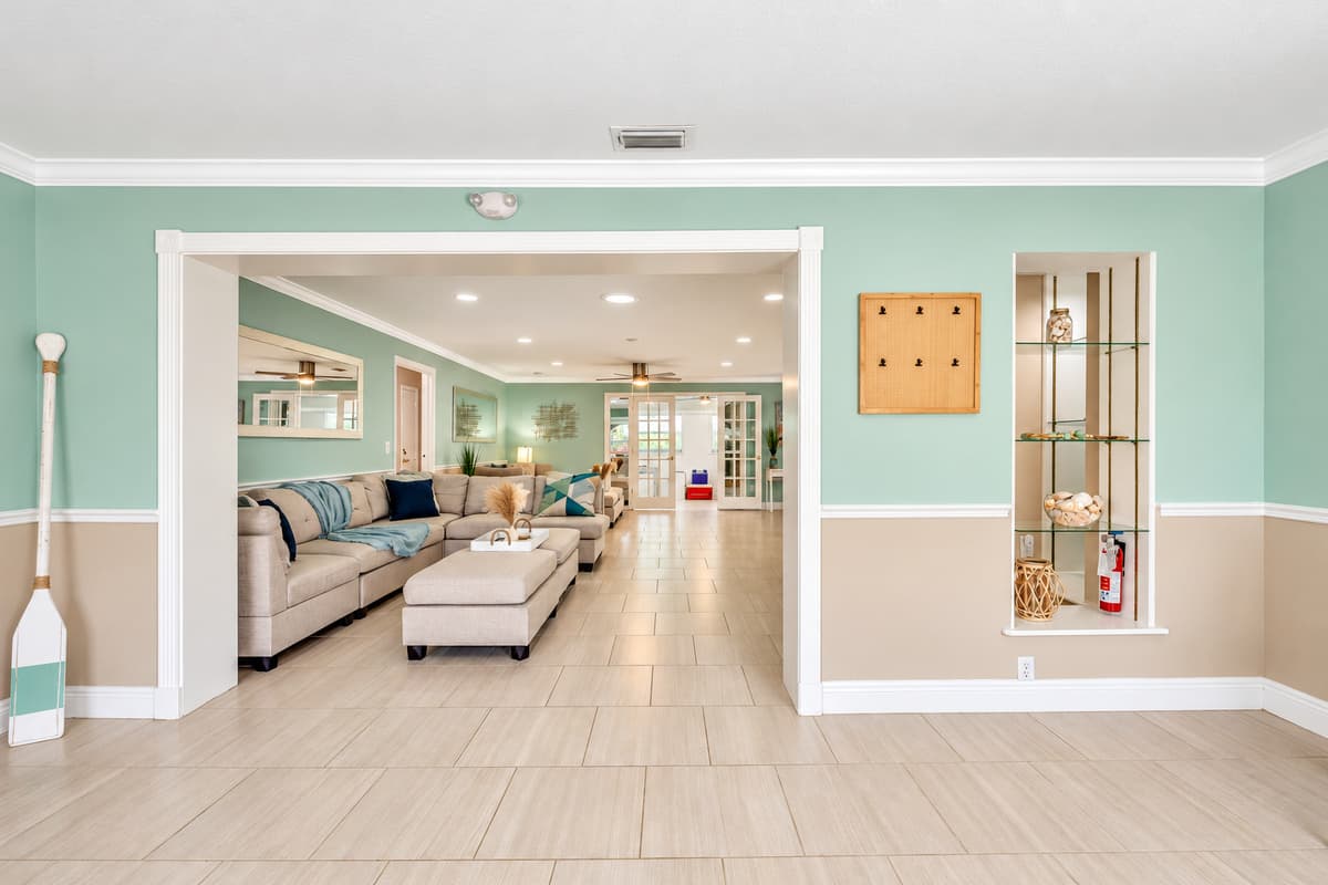 Step into elegance as you enter our property, where a tastefully curated additional seating area awaits just beyond the front door.