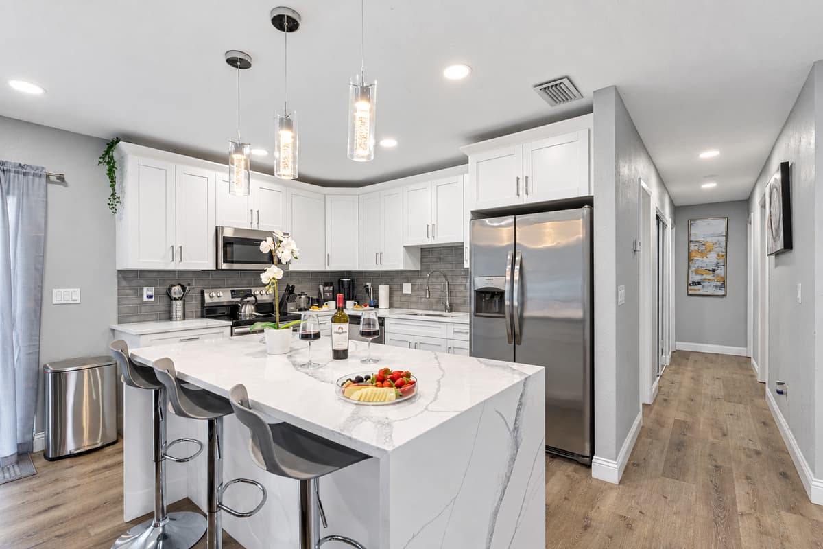 Who wouldn't love this beautiful open space for dining area and kitchen? Bond over food prepared with love! Send us a message now!