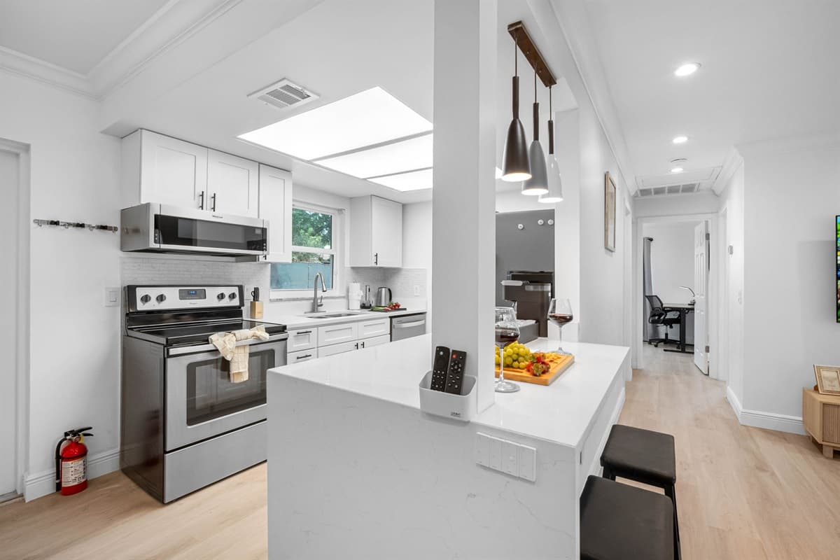 We’ve stocked this kitchen with the tools and utensils you need—just bring your favorite ingredients.