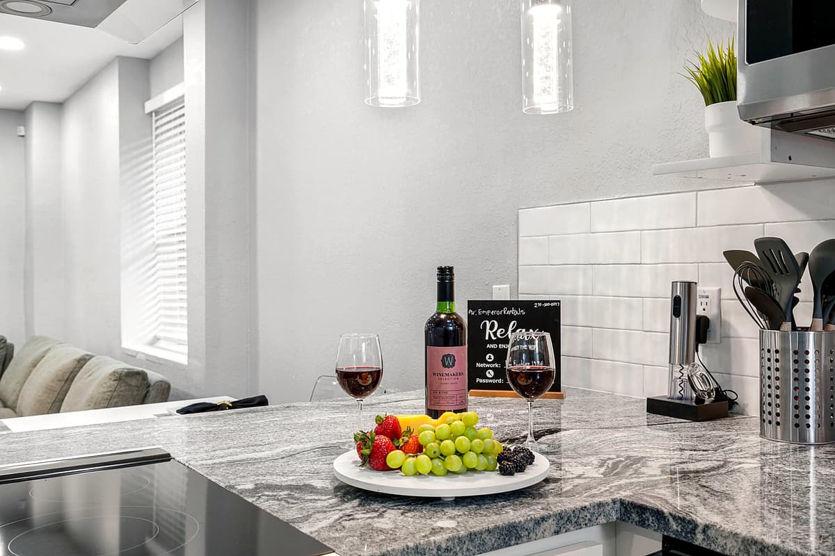 This kitchen offers the perfect blend of beauty, functionality, and convenience.