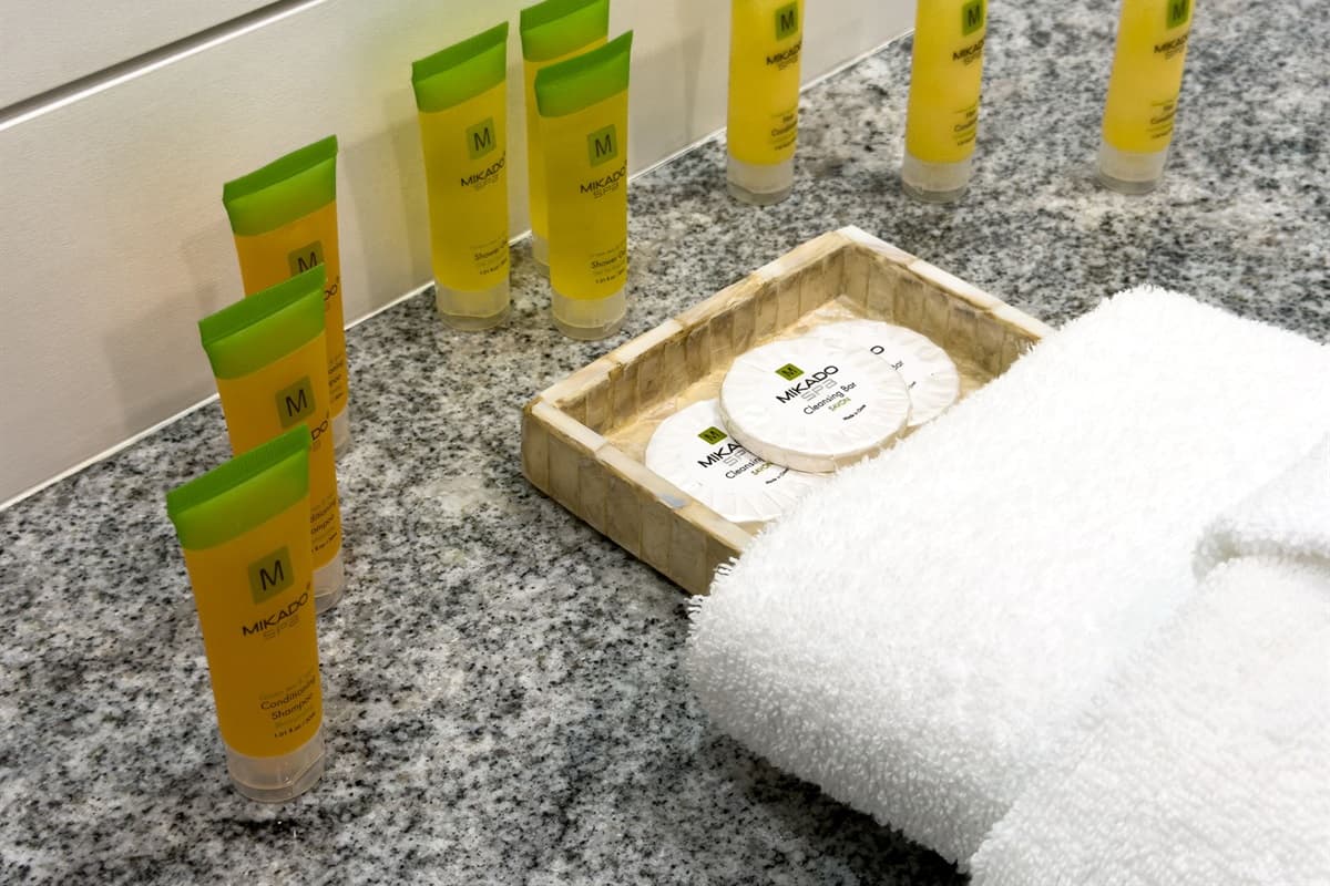 Thoughtful bathroom essentials for your stay