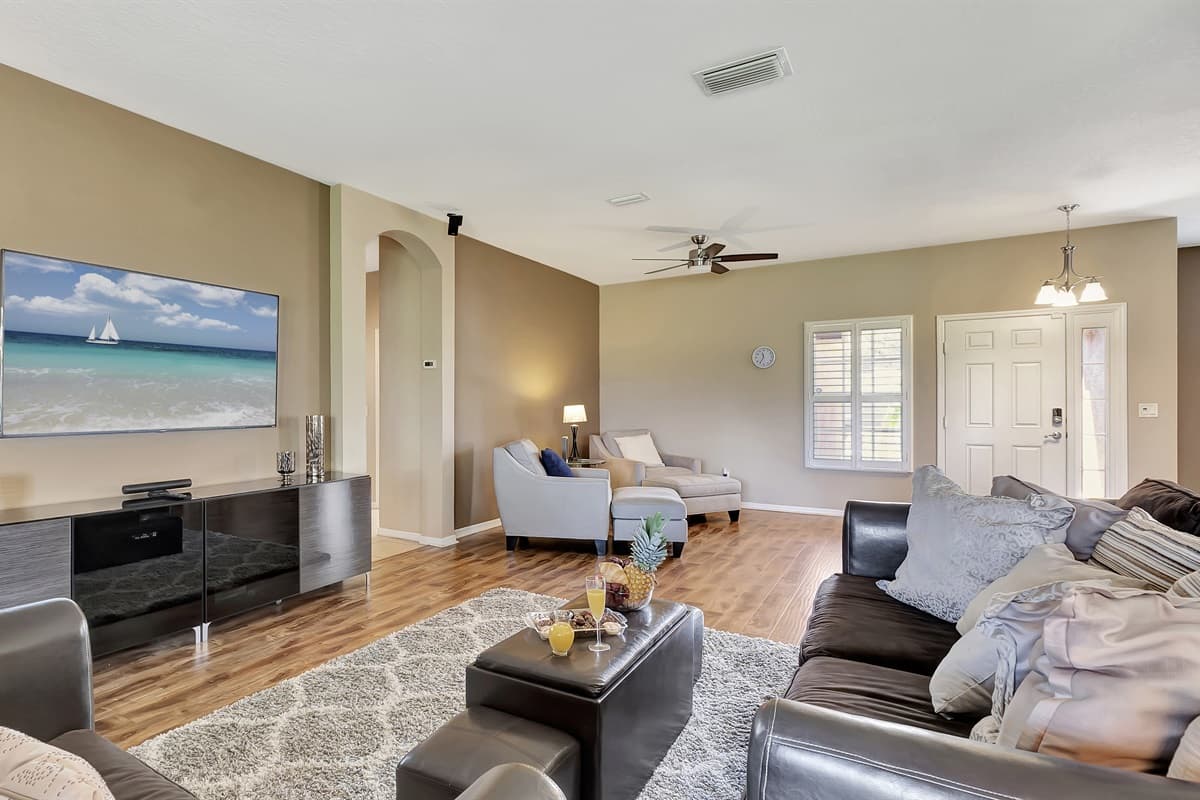 As your feet grace the gorgeous wooden floors, you'll find yourself at the intersection of luxury and coziness.