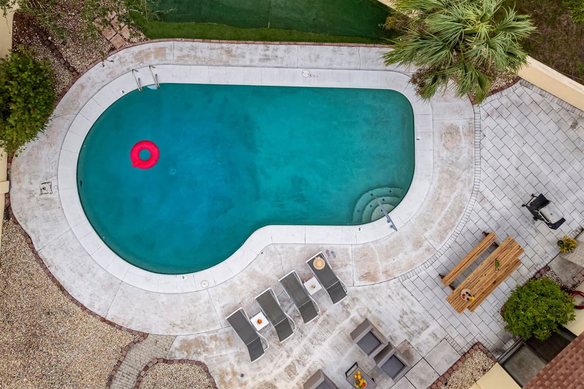 Start your day with a peaceful swim or yoga session by the pool — the calm surroundings set the perfect tone.