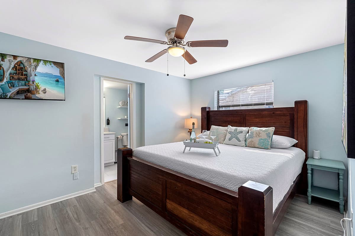 The primary suite is a luxurious retreat designed for ultimate comfort and relaxation.