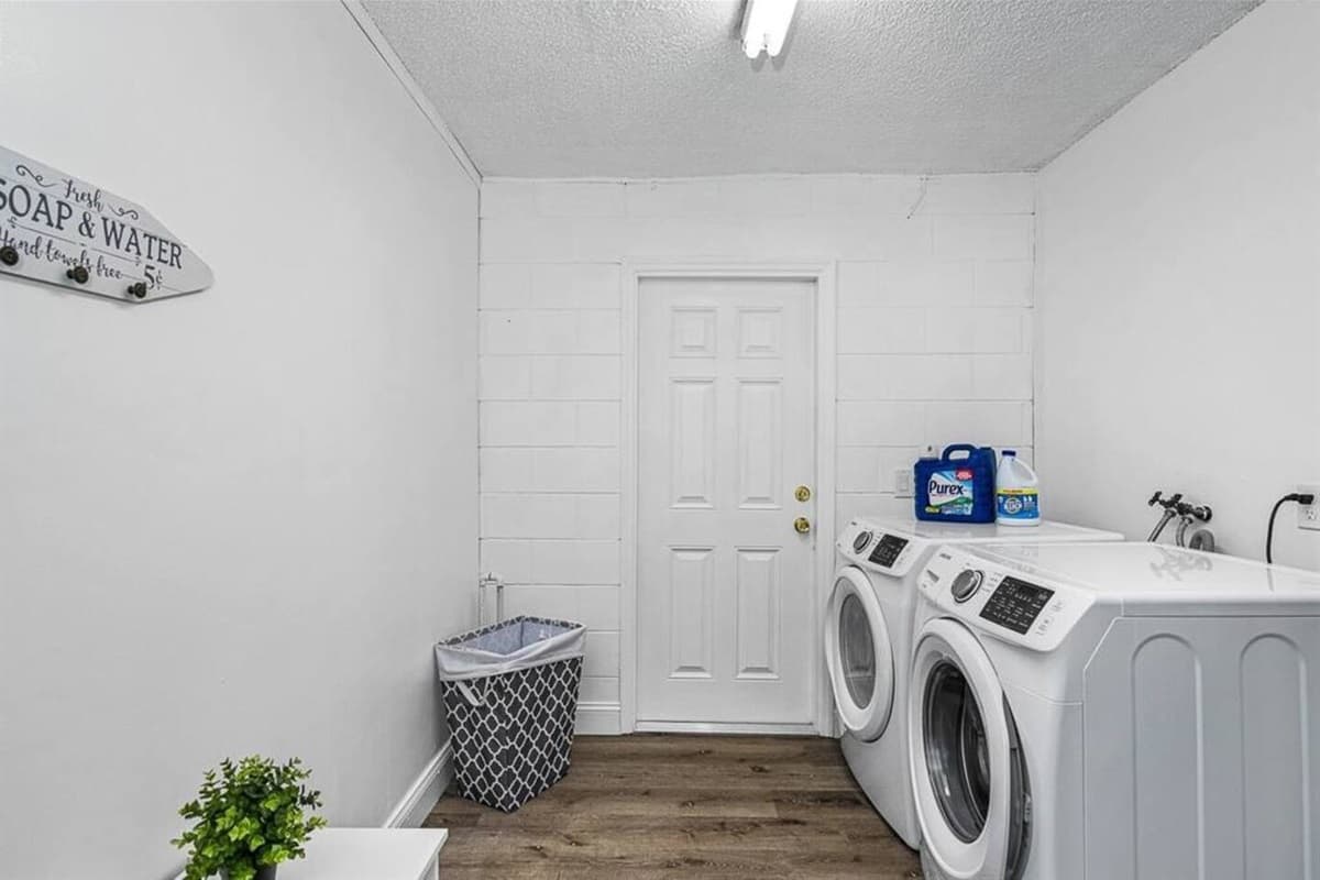 Never worry about soiled and dirty clothes because this property has a full sized washer and dryer. If you love this feature and think that it is for you, send us as inquiry as soon as possible!