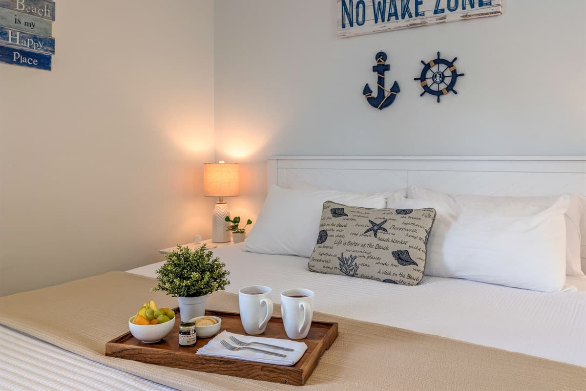 Beautifully decorated with beachy touches and plenty of room to stretch out.