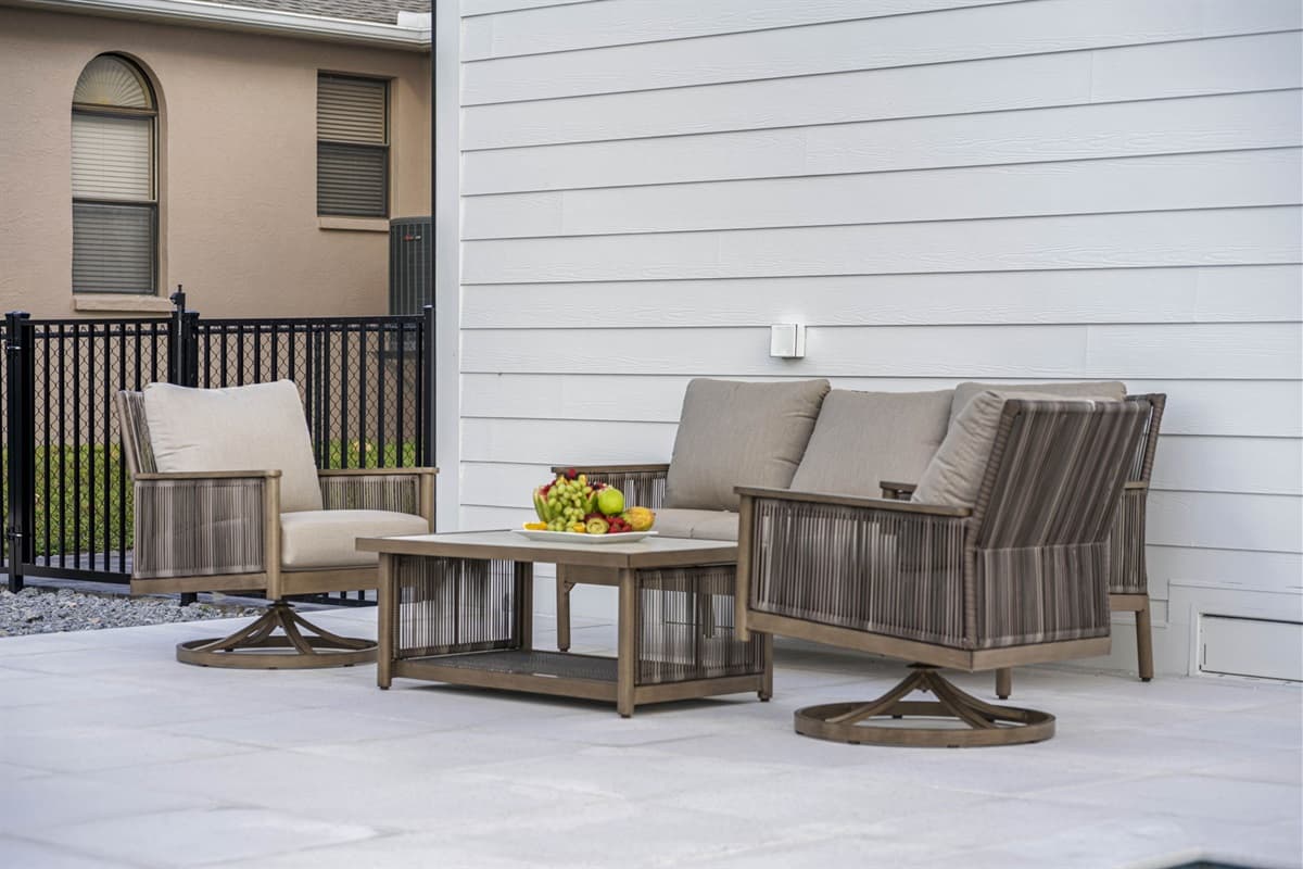 Sink into the cushioned lounge chairs, where you can bask in the Florida sun or enjoy a good book in the shade.