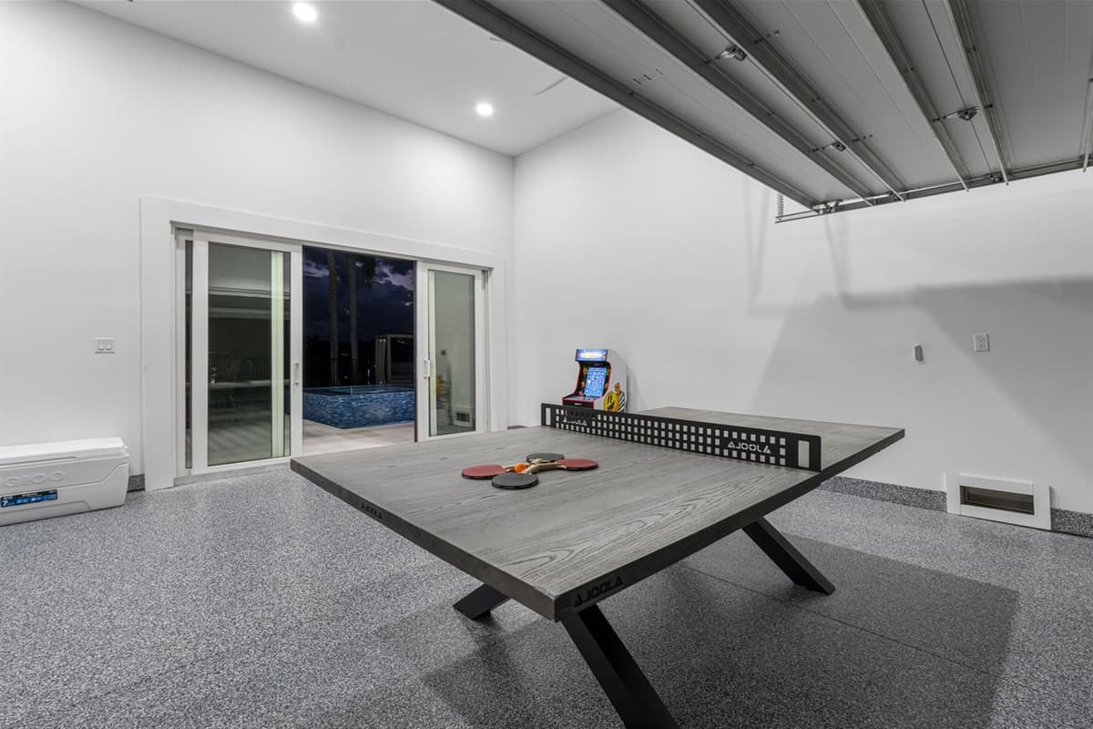 Step into the ultimate entertainment zone. The space around the table is ample, allowing for plenty of room to maneuver and enjoy fast-paced rallies without any interruptions.