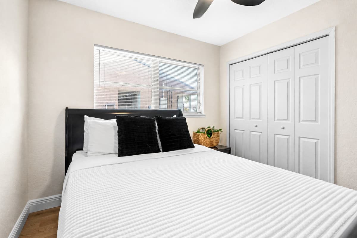 This bedroom is the ideal spot to rest, recharge, and enjoy your Tampa getaway in complete comfort.