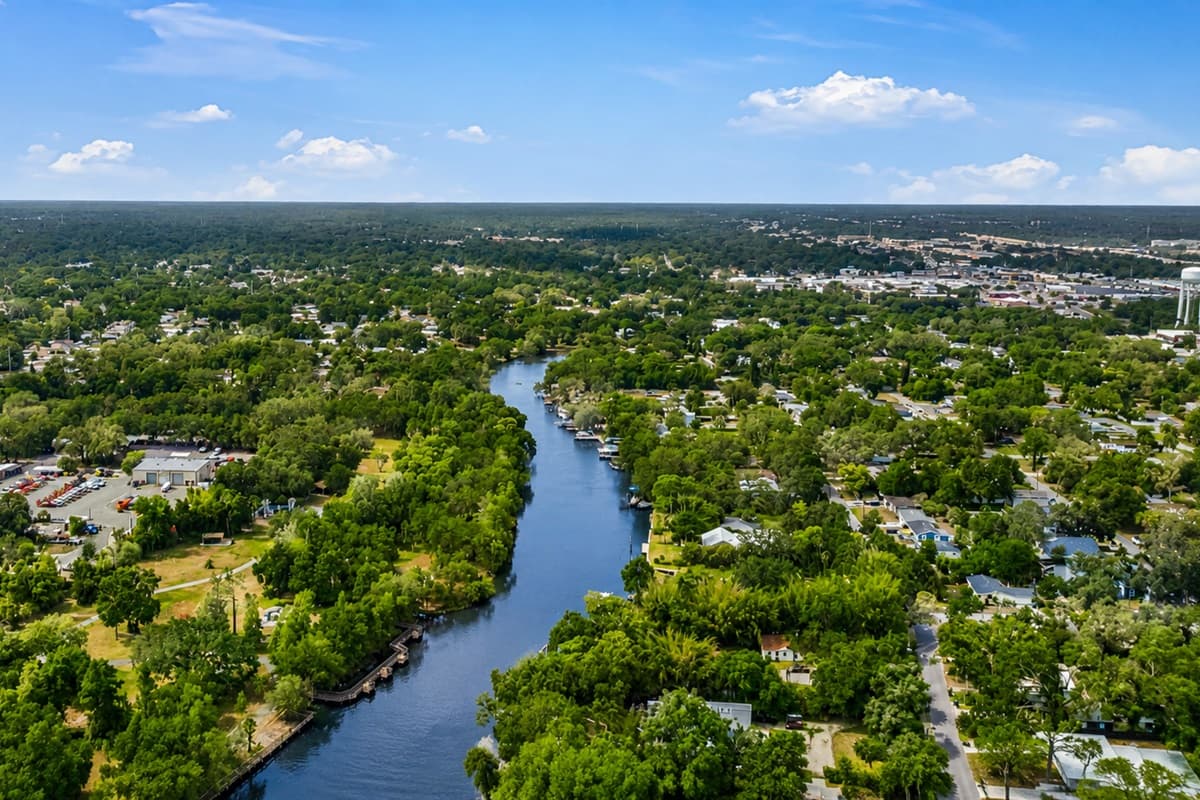 Aerial View of the Neighborhood