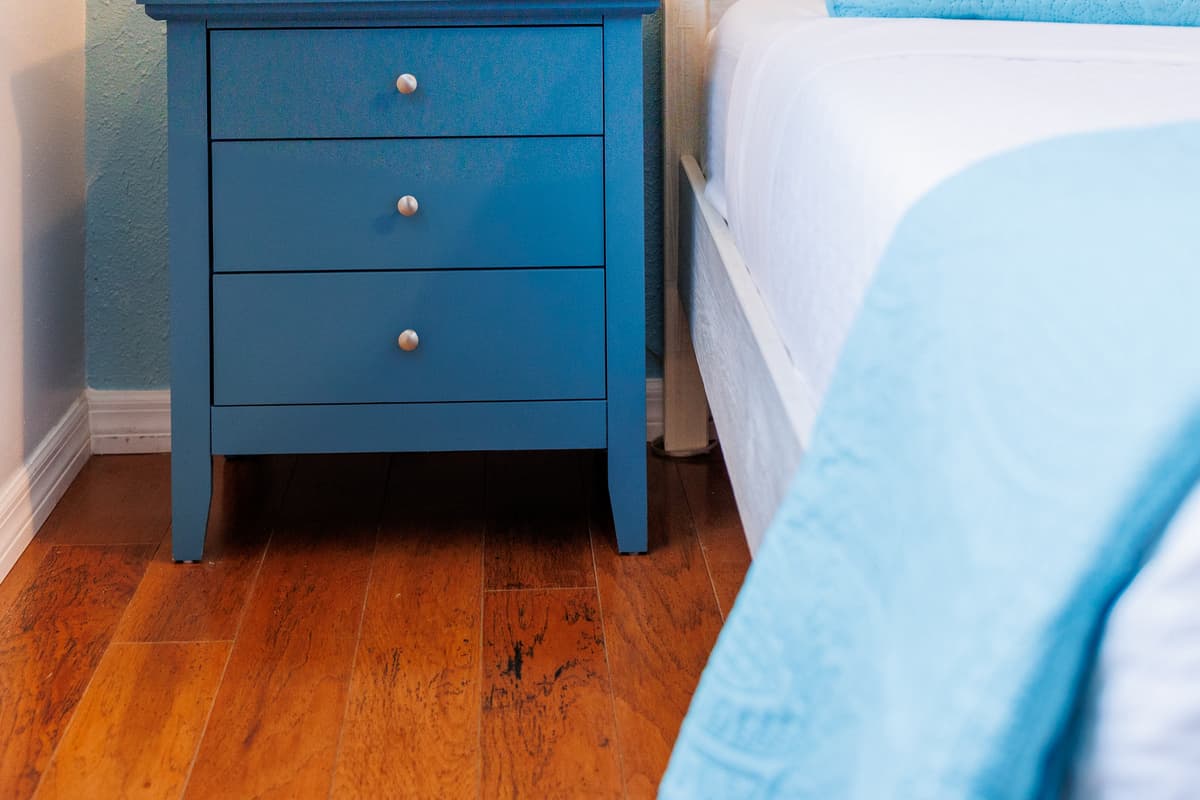 Bedroom details at Flamingo Palms.