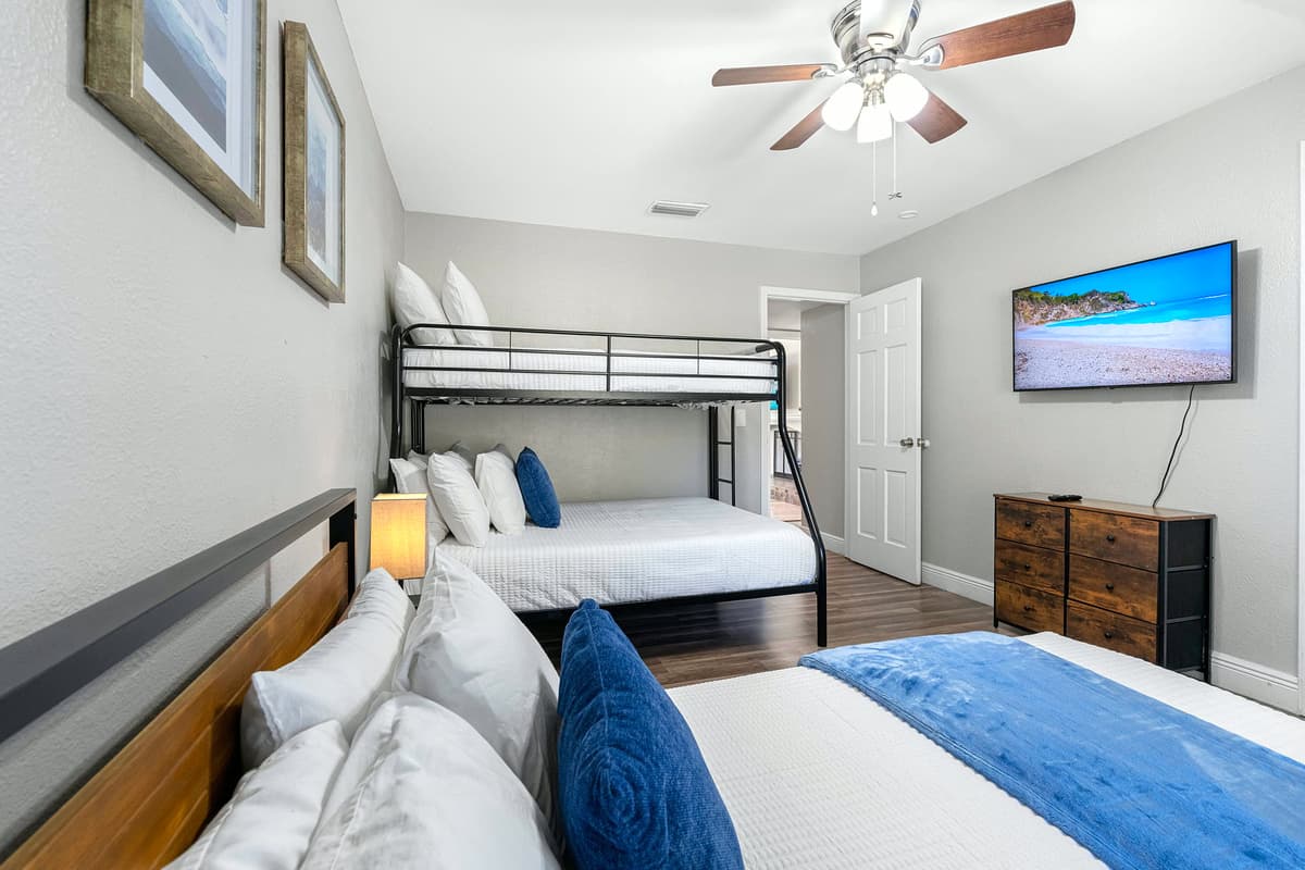 Spacious and stylish, this room is perfect for families or friends traveling together.