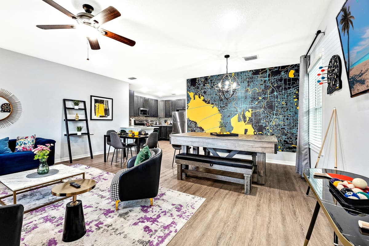 Vibrant colors, comfortable seating, and strategically placed lighting contribute to the overall ambiance.