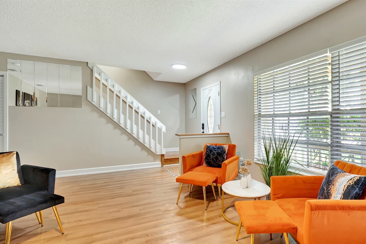 Embrace the harmony of color, comfort, and style in this delightful space!