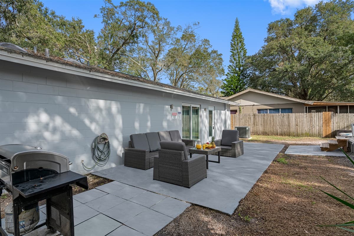 Comfortable seating area beside our magnificent heated pool. Enjoy and create memories you could treasure with loved ones while you are home away from home! If you like what you see, send us an inquiry right away!