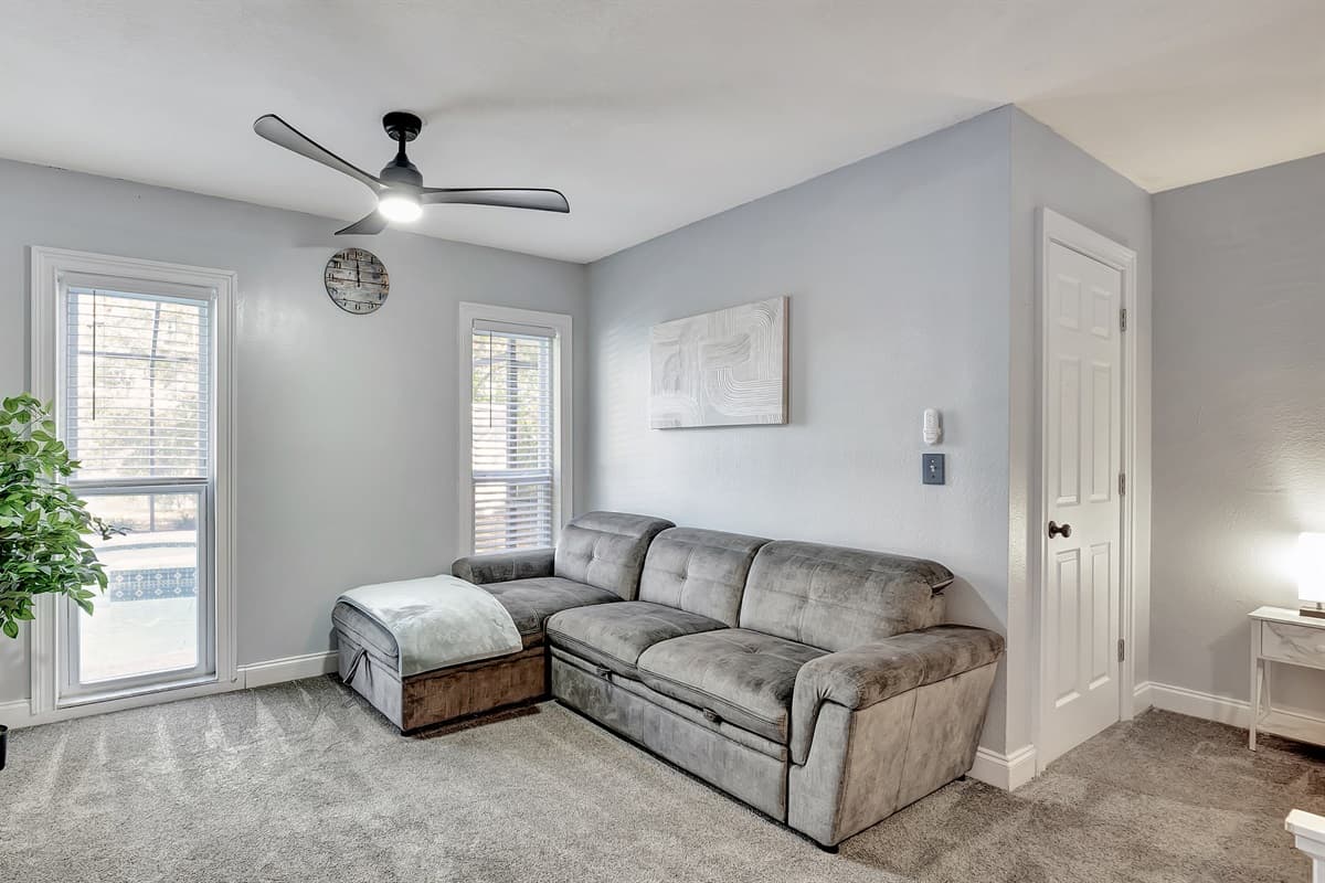 Drift into a world of tranquility and rest, surrounded by a haven of relaxation.
