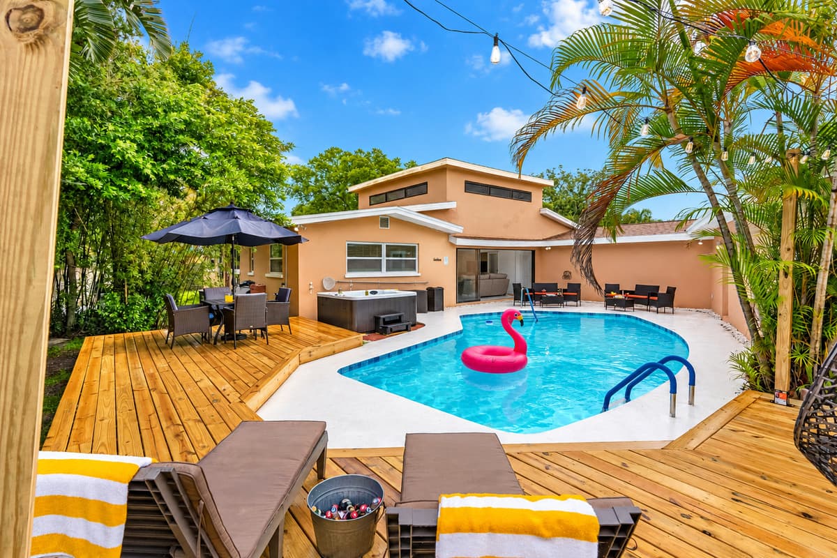 Your personal oasis awaits: a quiet soak, a poolside nap, and not a care in the world.