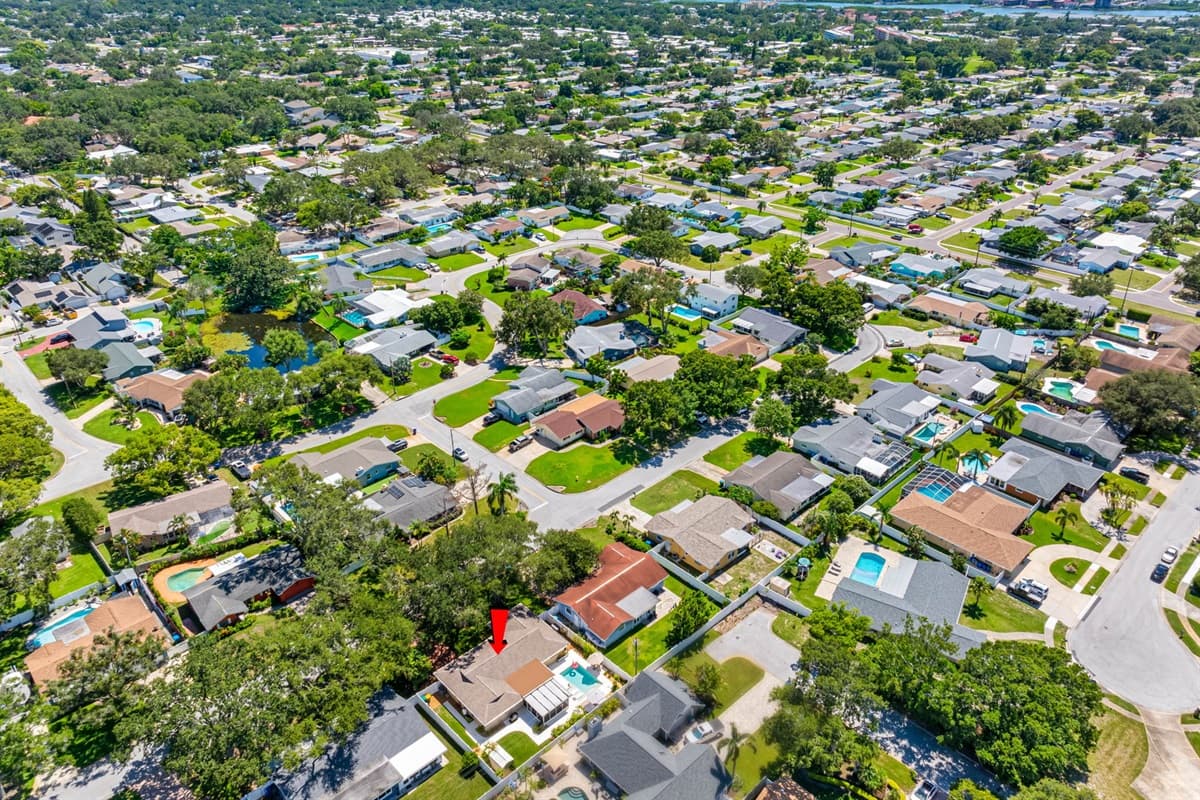 Aerial View of the Neighborhood