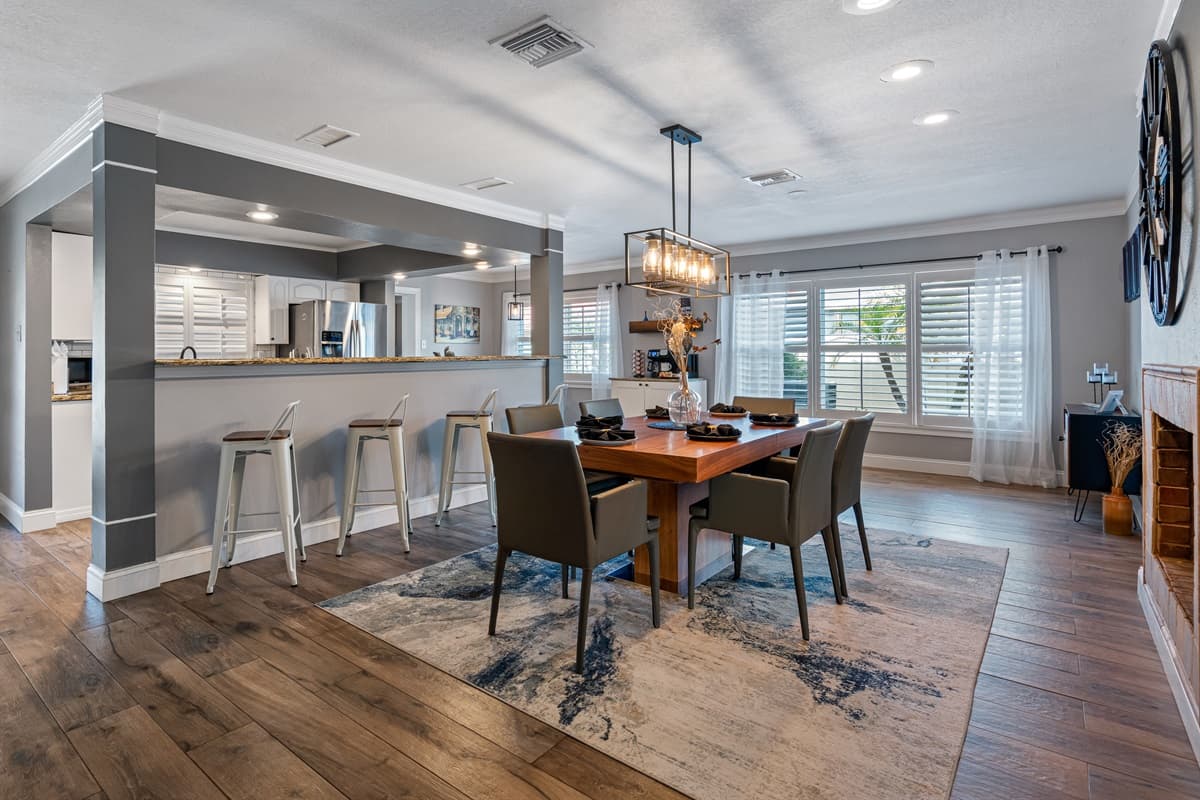 Set the stage for unforgettable meals with elegant furnishings and tasteful decor.
