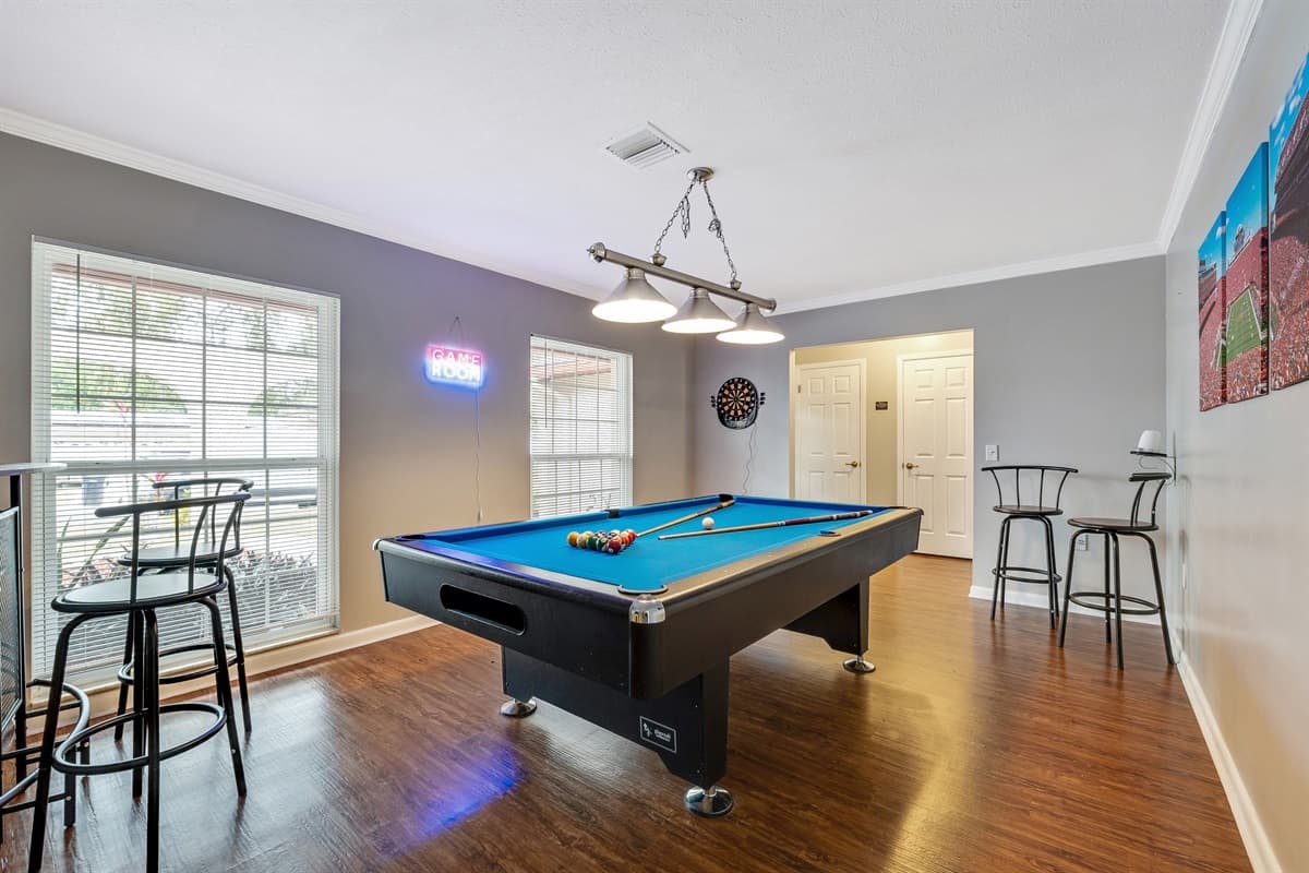 Immerse yourself in the thrill of nostalgia and friendly competition as this multifaceted space unfolds its treasures.