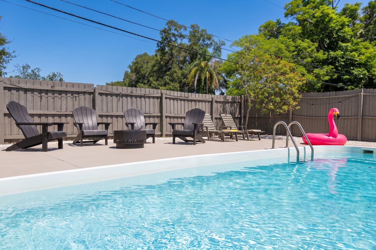 The first swim of the day usually happens before anyone is fully awake. Coffee on the edge, feet in the water, the house still quiet behind you. It's a small ritual, and it's the one guests always miss when they leave.