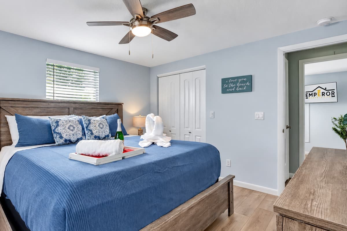 Welcome to your dream bedroom, where indulgence meets relaxation.