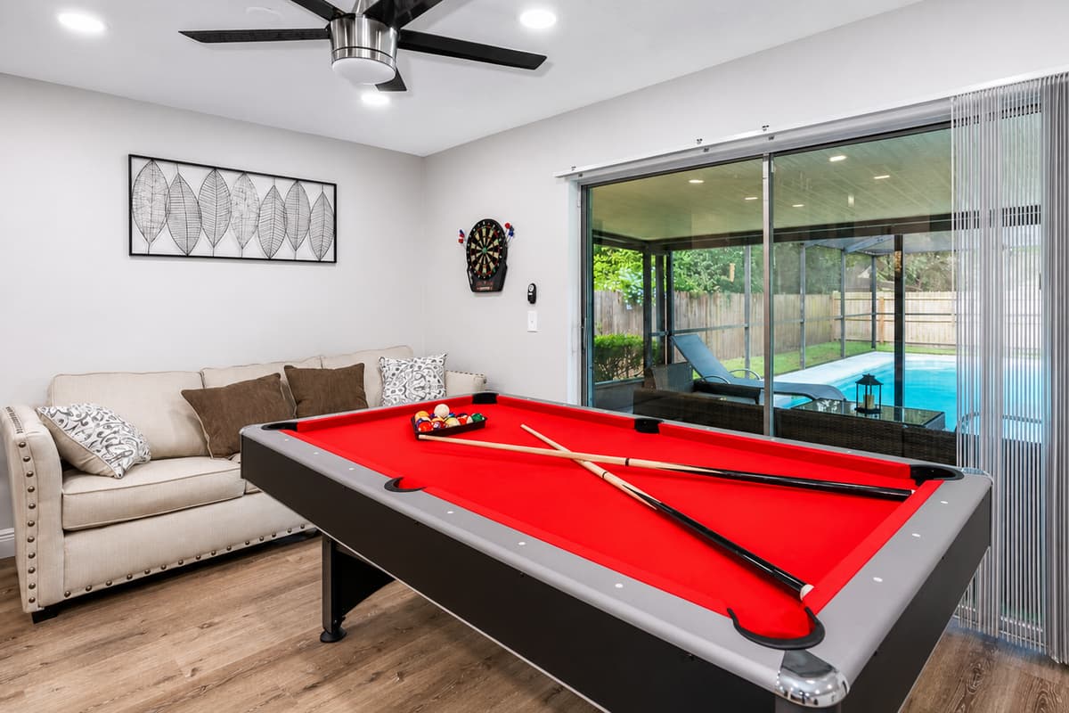 Never ran out of activities during your stay! We have a beautiful ping-pong table, board games and a beautiful heated pool where you could swim without worrying about the cold weather! Send us an inquiry now!
