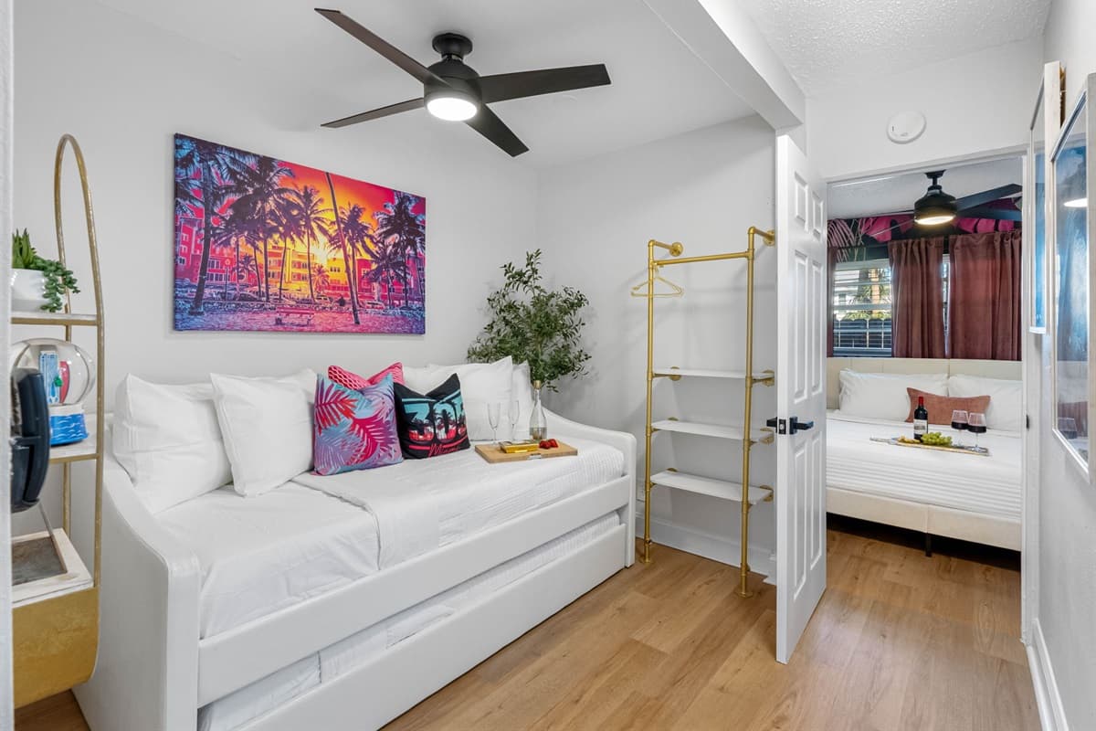 Every detail in this space is curated for comfort, providing a communal area that's as inviting as it is versatile.