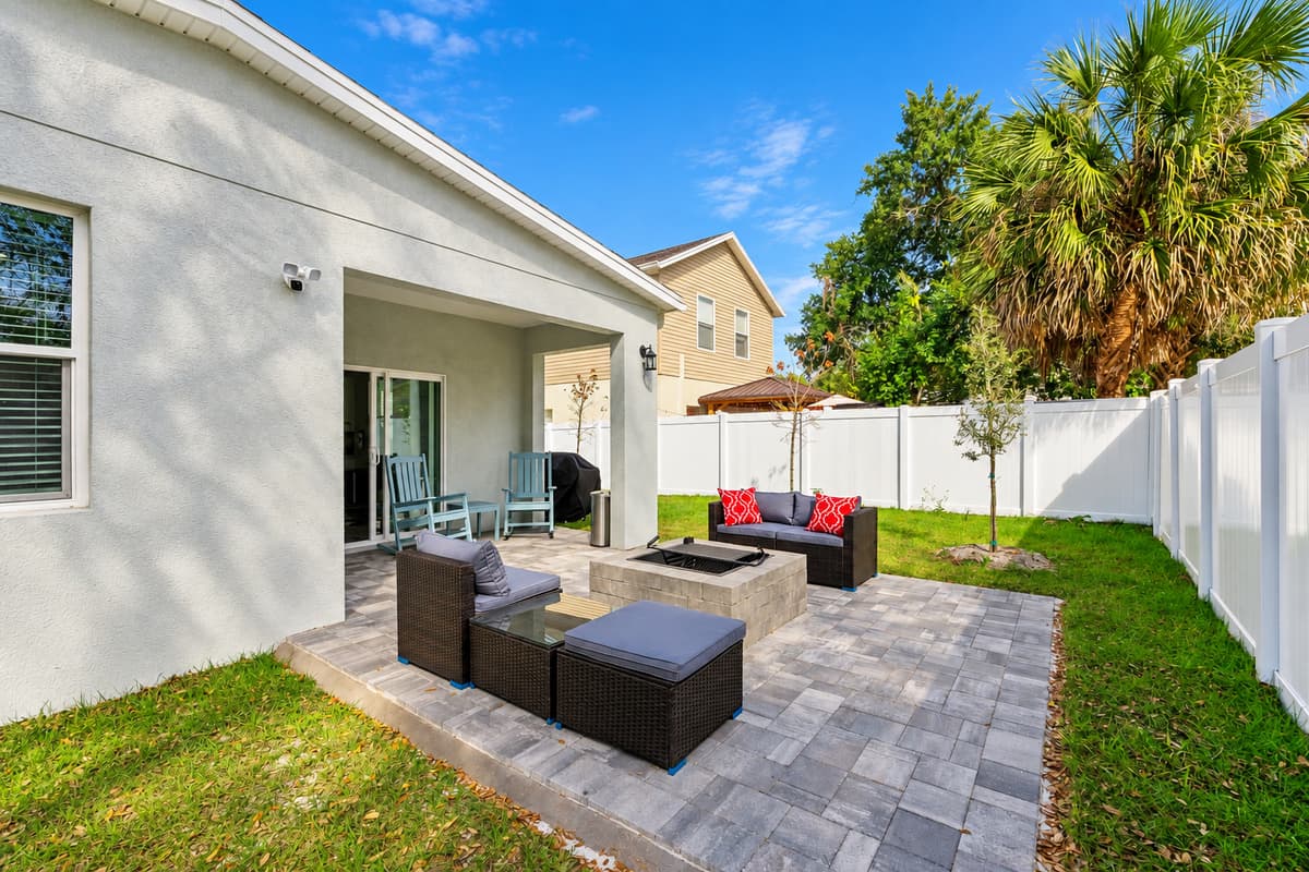 This peaceful oasis invites you to unwind, read a book, or simply enjoy the fresh air in a harmonious setting.