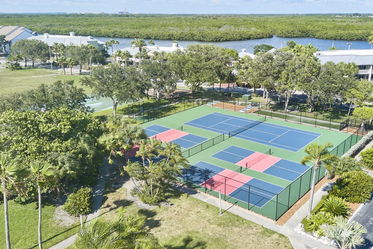 The highly sought-after amenities - Badminton and Tennis Area.