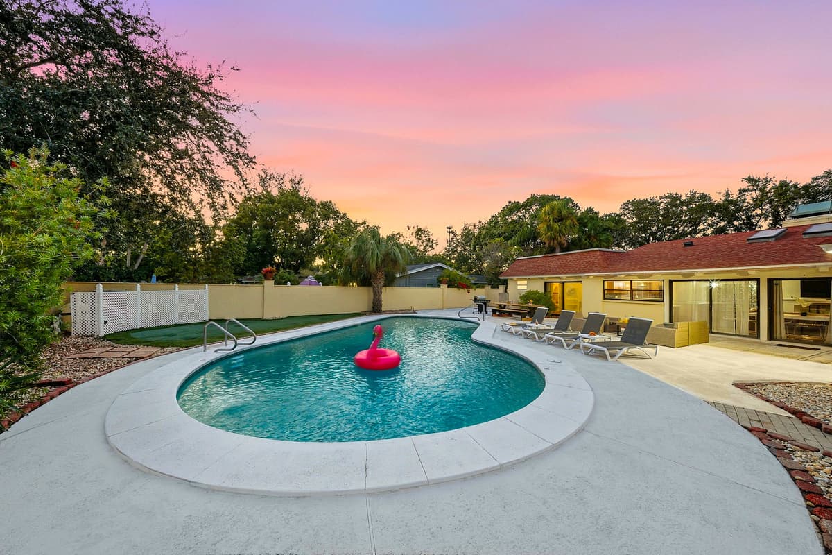 Whether swimming laps or floating the afternoon away, this clean, well-kept pool is perfect for guests who love both fun and relaxation.