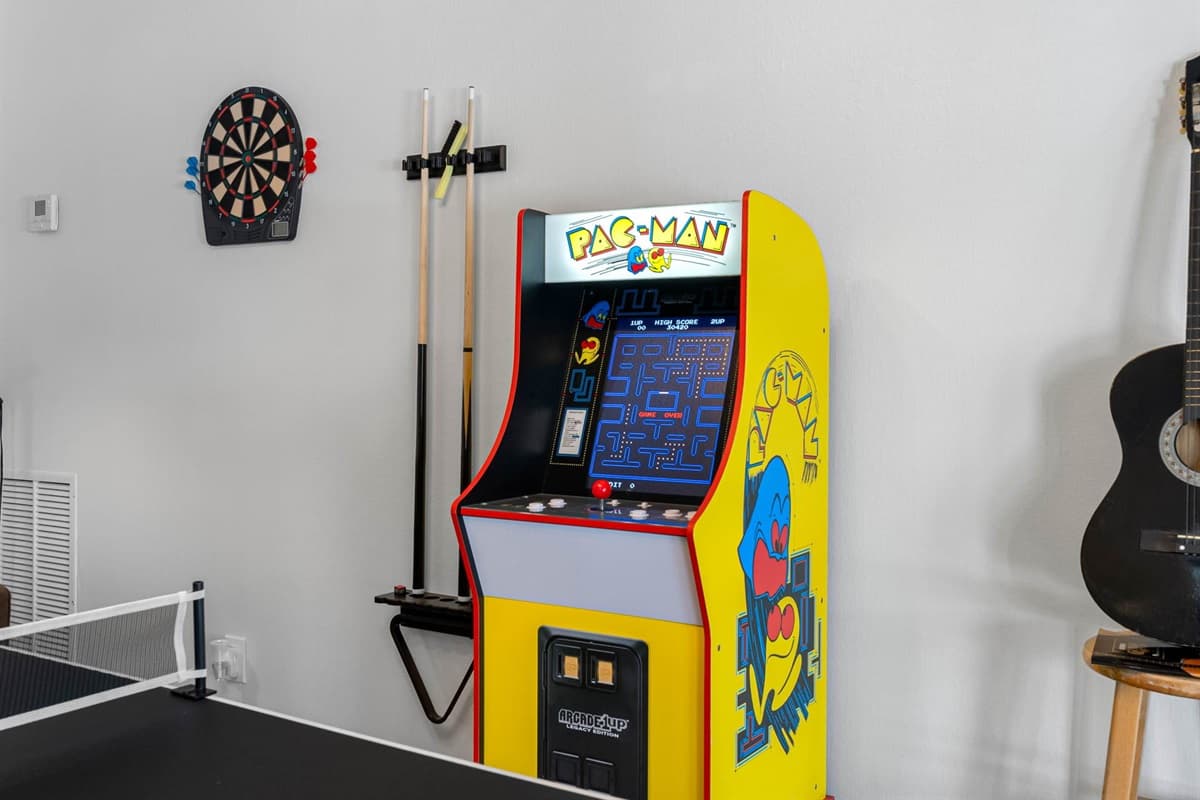 A family favorite! This bright and open game room offers something for all ages, from classic board games and arcade action to a relaxing lounge spot.