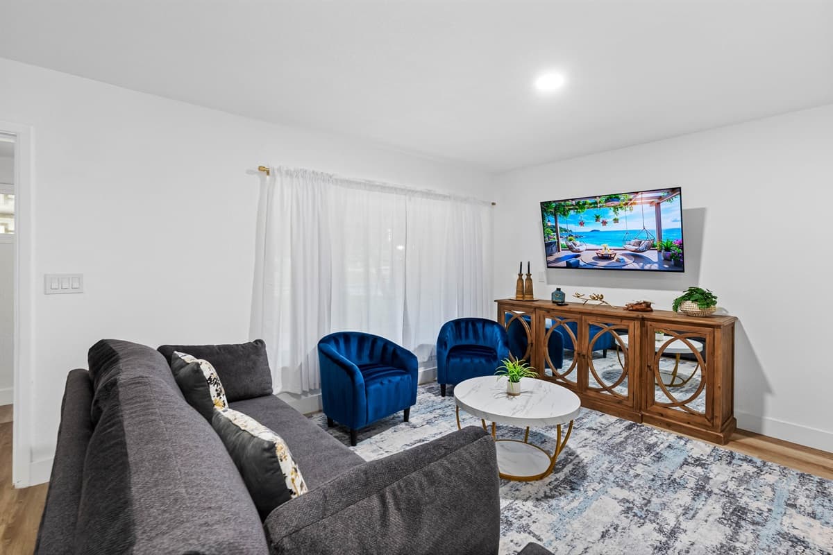 Cozy, curated, and full of charm—this living room invites you to truly relax.