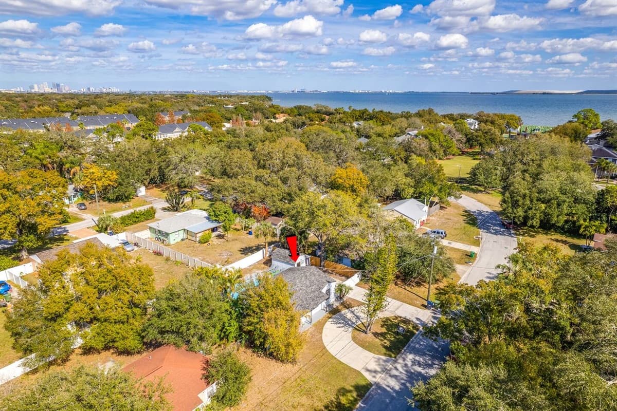 Aerial view of our safe and beautiful neighborhood. Secured during your entire stay