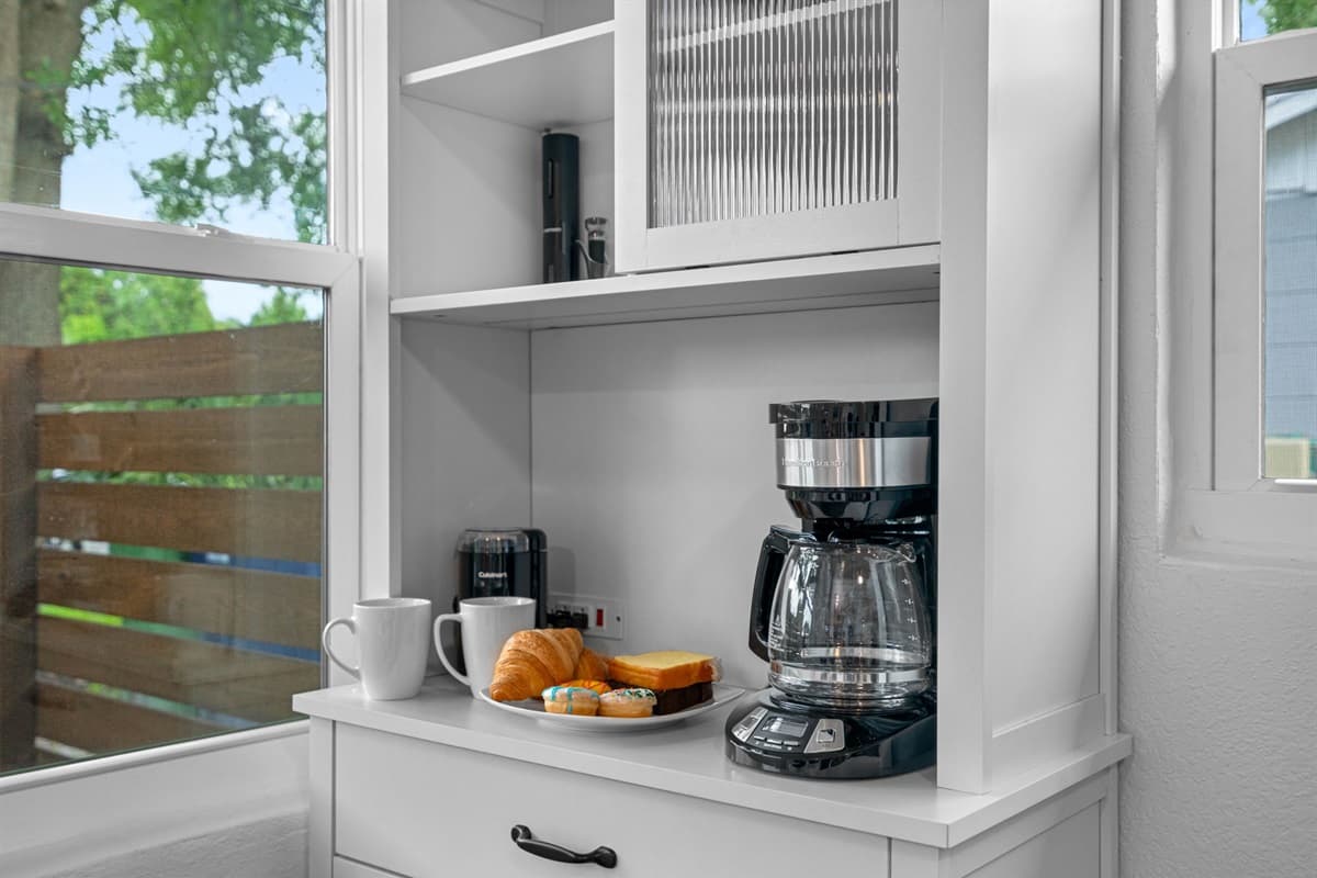 No kitchen is complete without a coffee maker, and this one is no exception.