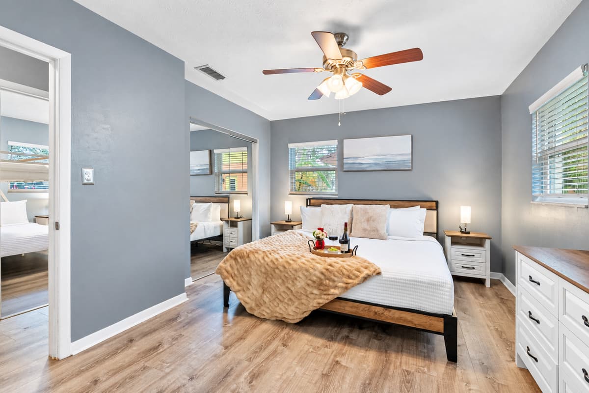 Enjoy hotel-style comfort in this king bedroom with en-suite, perfect for restful nights.