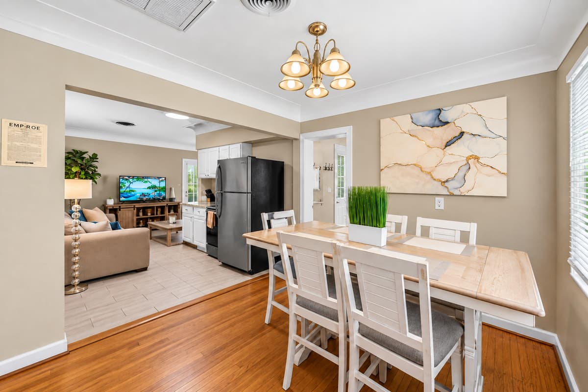 Bright dining space featuring elegant décor and easy access to the main living areas.