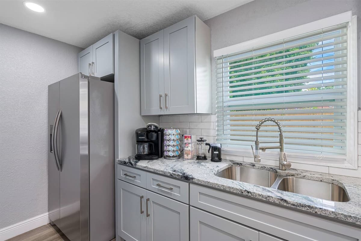 Our fridge has enough space for your food during your entire stay with us!