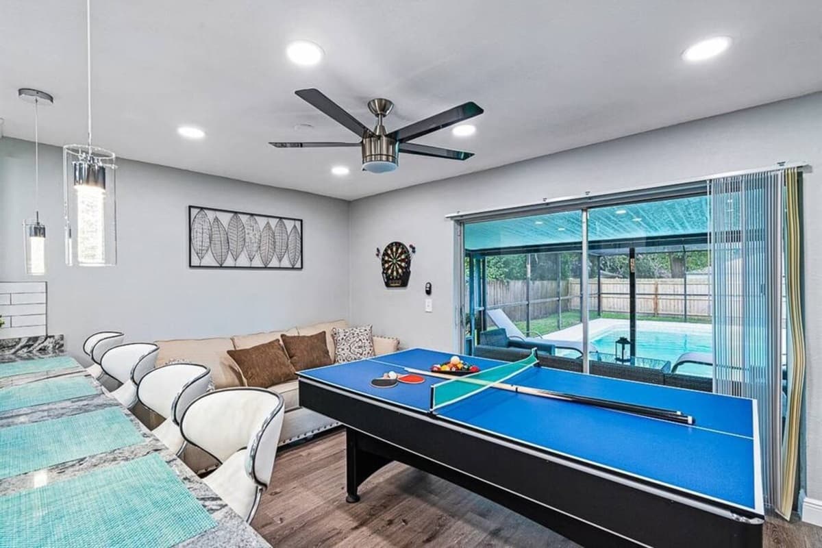 Love competitive games? We have darts, a pool table, a ping-pong table and a beautiful heated pool! Make your getaway an exciting and memorable one! If you like what you see so far, send us an inquiry now!