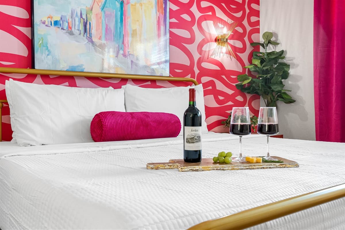 When you're ready to unwind, pull the curtains and let the room transform into a private cocoon of comfort.